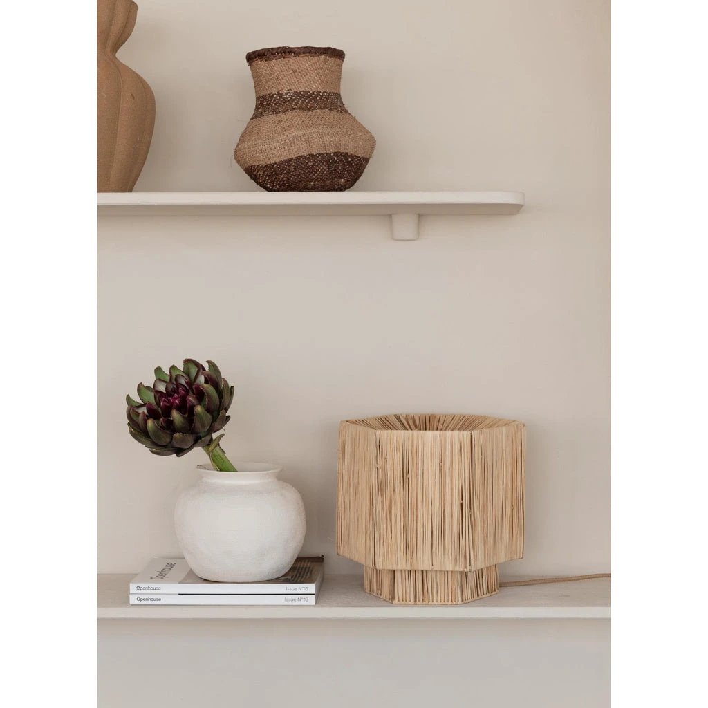 Tafellamp Panama - Natuurlijk - 26x28x26cm by GOOD&MOJO