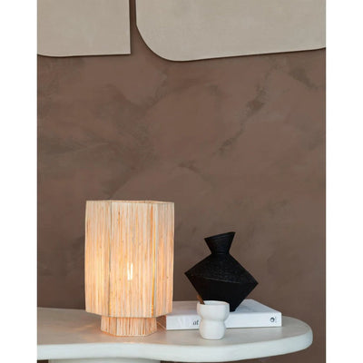 Tafellamp Panama - Natuurlijk - 36x24x36cm by GOOD&MOJO