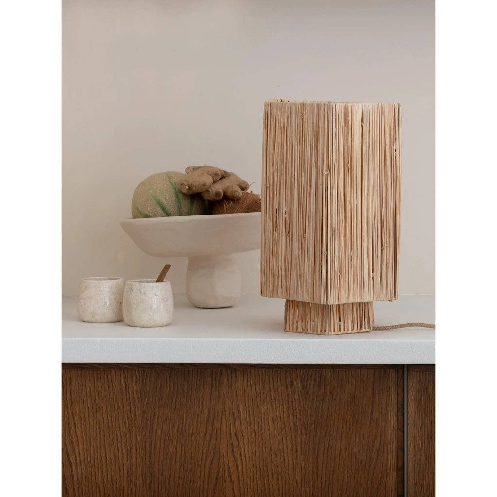 Tafellamp Panama - Natuurlijk - 36x24x36cm by GOOD&MOJO