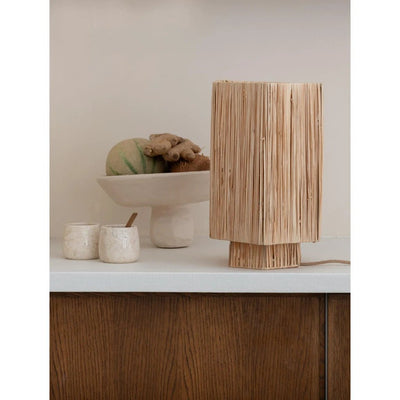 Tafellamp Panama - Natuurlijk - 36x24x36cm by GOOD&MOJO