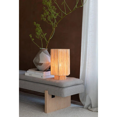 Tafellamp Panama - Natuurlijk - 36x24x36cm by GOOD&MOJO