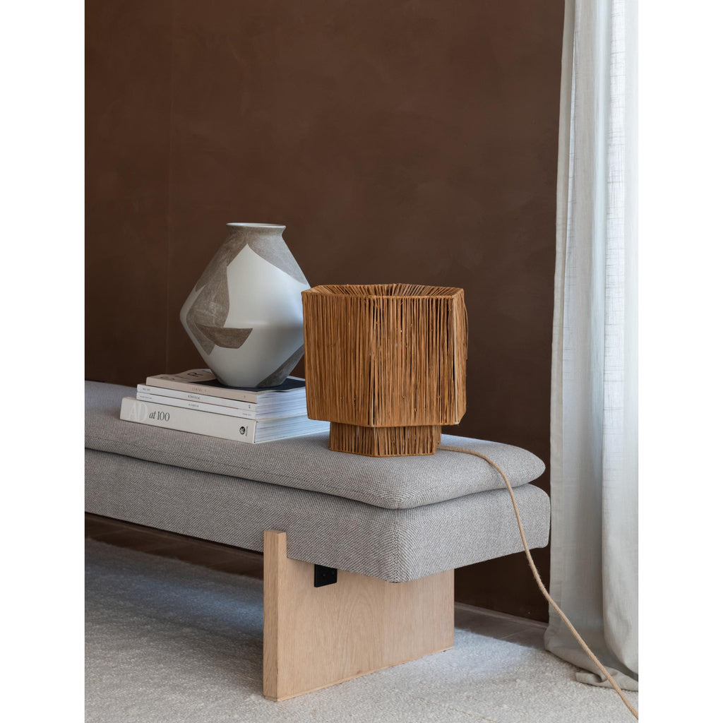 Tafellamp Panama - Donkerbruin - 26x28x26cm - depauwwonen