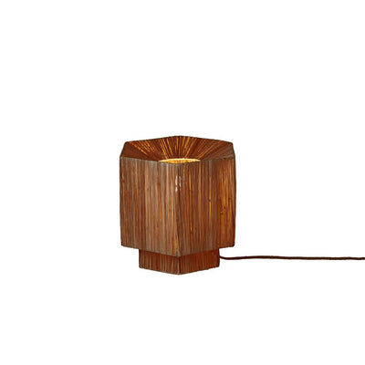 Tafellamp Panama - Donkerbruin - 26x28x26cm by GOOD&MOJO