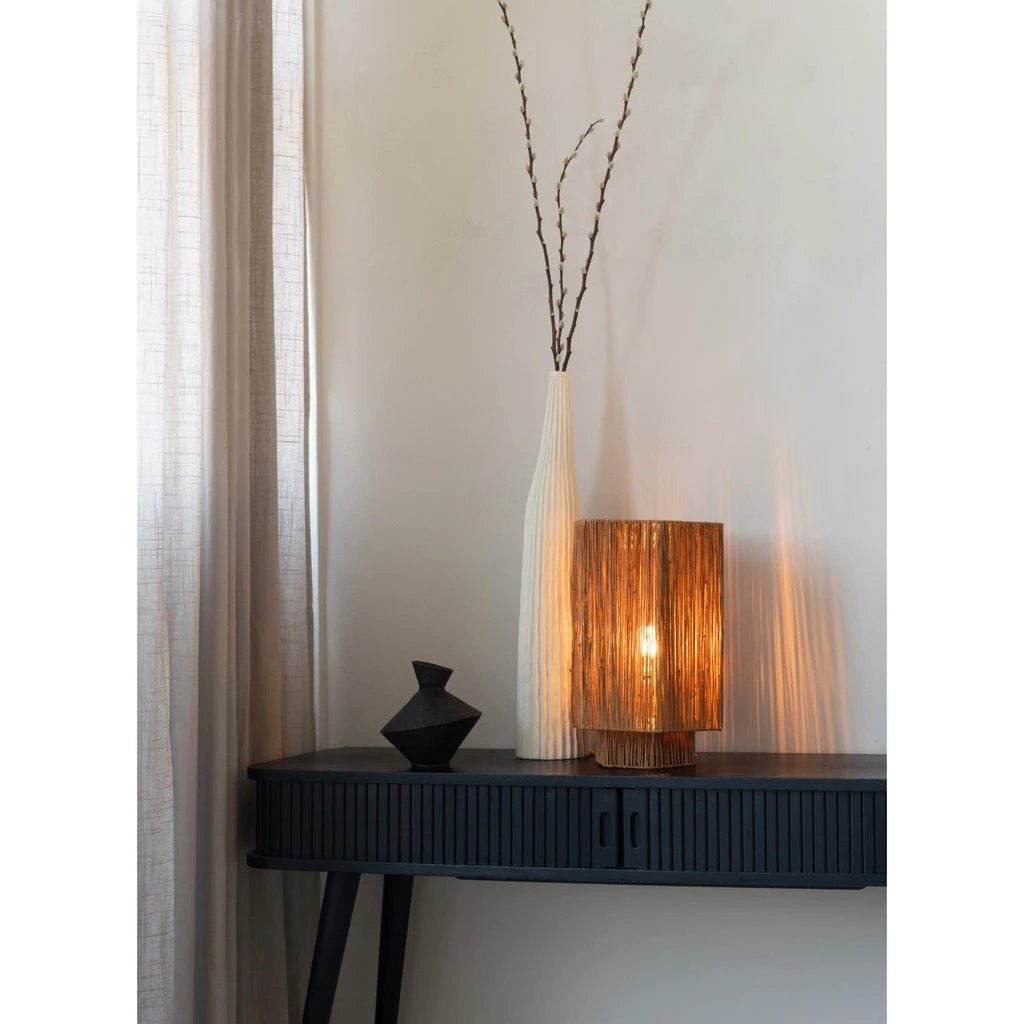Tafellamp Panama - Donkerbruin - 36x24x36cm by GOOD&MOJO