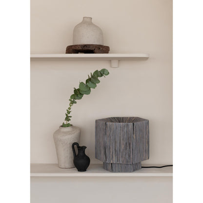 Tafellamp Panama - Lichtgrijs - 26x28x26cm - depauwwonen