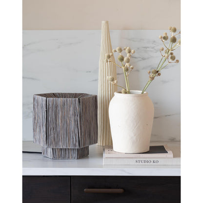 Tafellamp Panama - Lichtgrijs - 26x28x26cm - depauwwonen