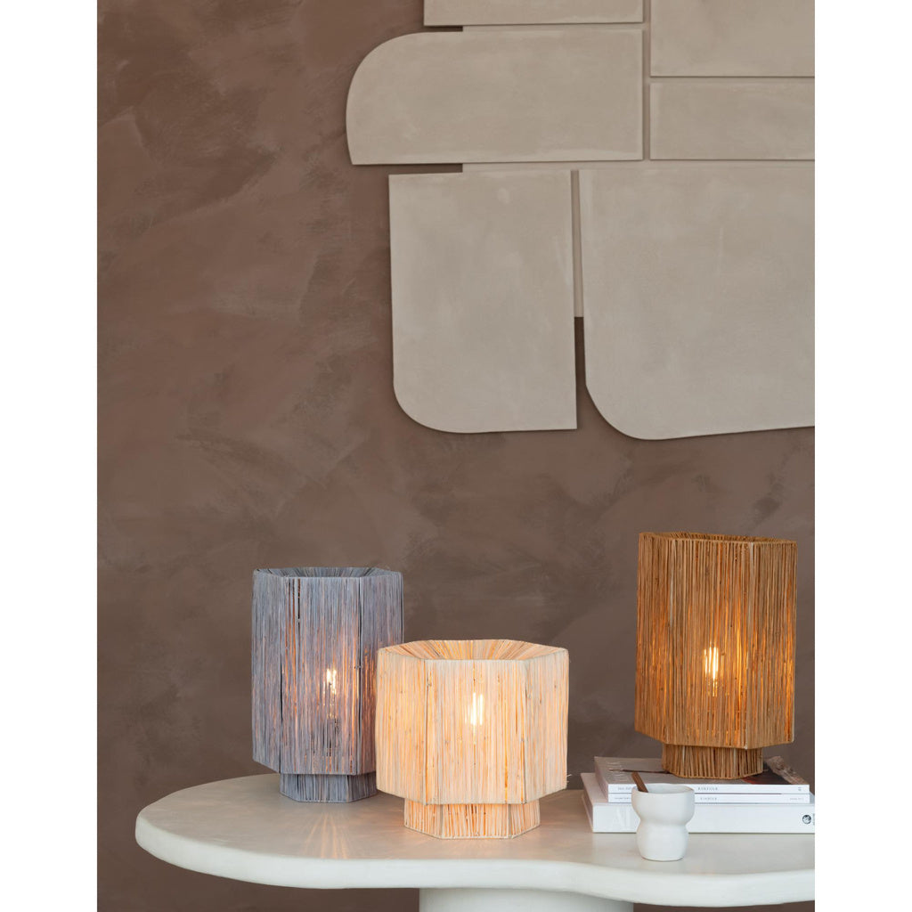 Tafellamp Panama - Lichtgrijs - 36x24x36cm - depauwwonen