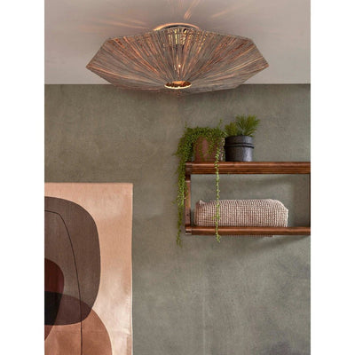 Plafondlamp Panama - Donkergrijs - 65x65x7cm by GOOD&MOJO