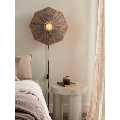 Wandlamp Panama - Donker grijs - 45x7x45cm by GOOD&MOJO