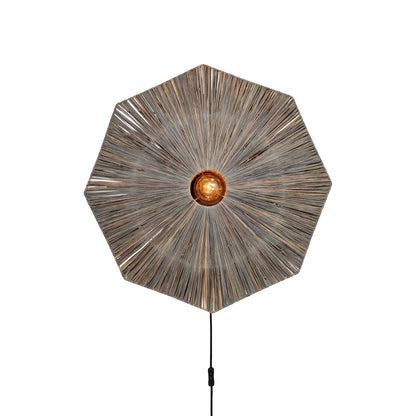 Wandlamp Panama - Donker grijs - 65x7x65cm - depauwwonen