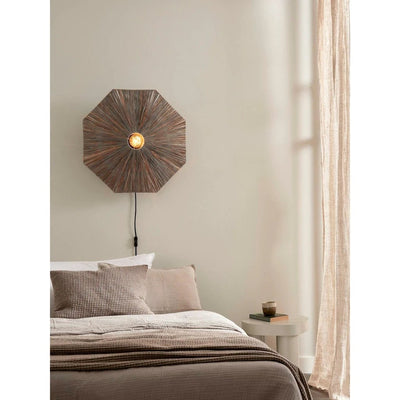 Wandlamp Panama - Donker grijs - 65x7x65cm by GOOD&MOJO