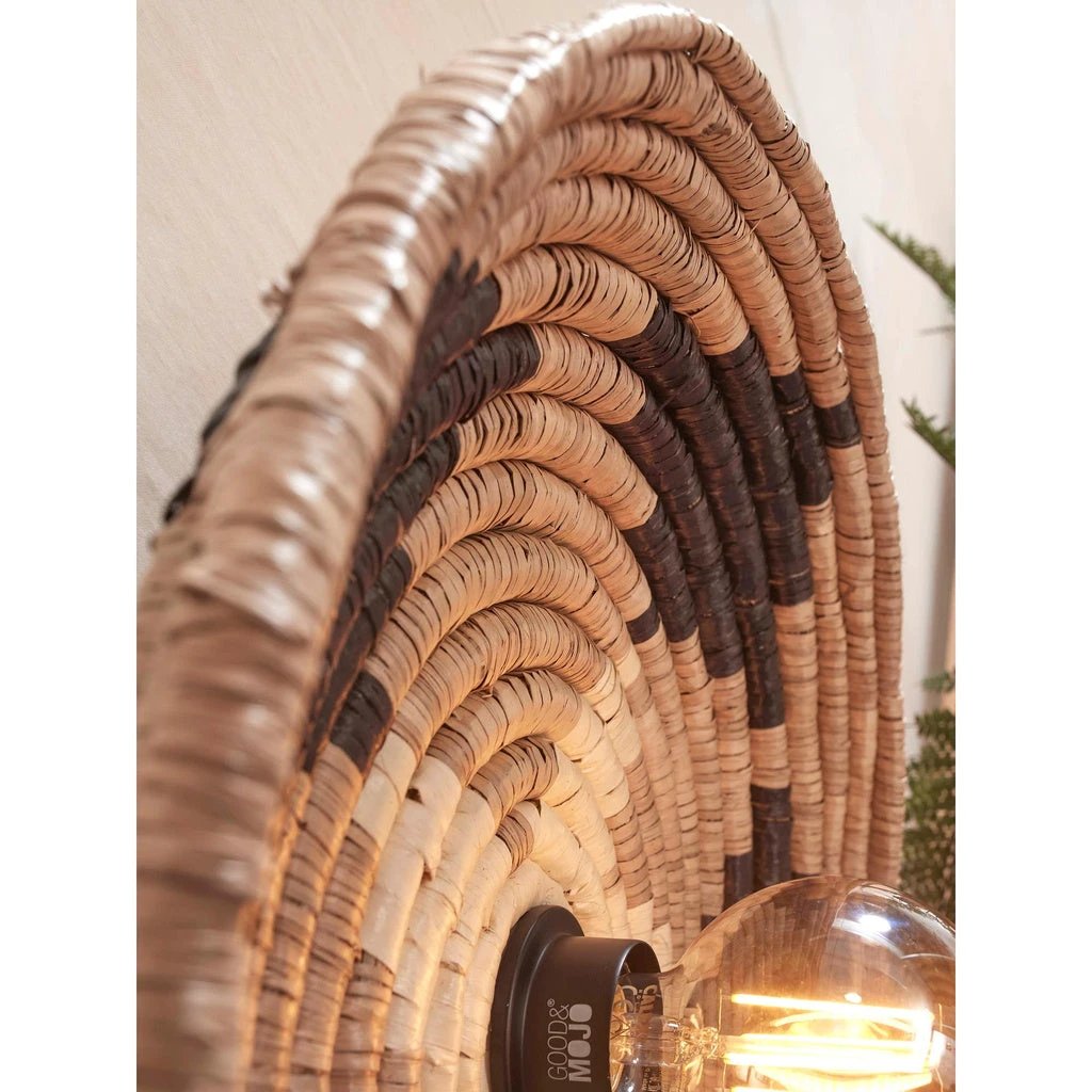 Plafonniere Andros - Naturel/Zwart - Ø45cm by GOOD&MOJO