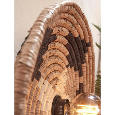 Plafonniere Andros - Naturel/Zwart - Ø45cm by GOOD&MOJO