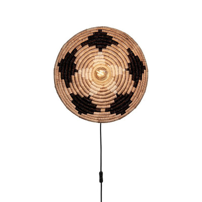 Wandlamp Andros - Naturel/Zwart - Ø45cm by GOOD&MOJO