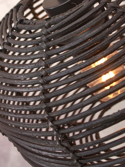 Plafondlamp Tanami Rotan zwart by GOOD&MOJO