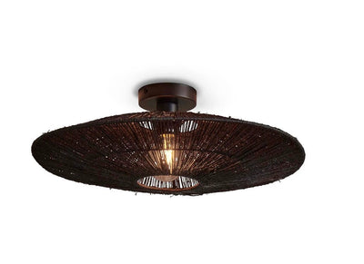 Plafondlamp Iguazu Jute zwart - L by GOOD&MOJO