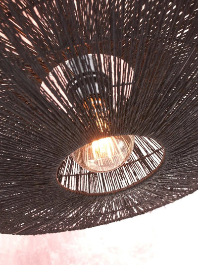 Plafondlamp Iguazu Jute zwart - L by GOOD&MOJO