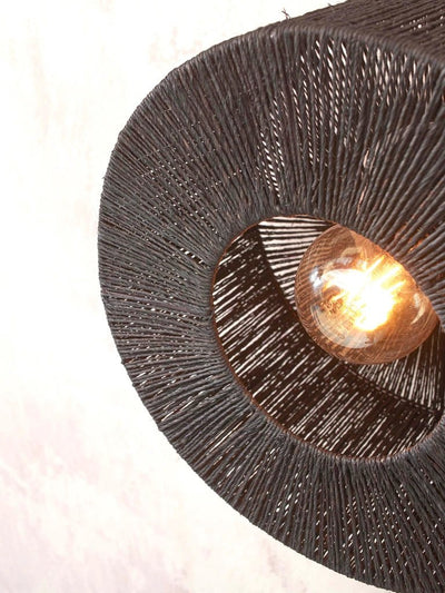 Plafondlamp Iguazu Jute zwart - S by GOOD&MOJO