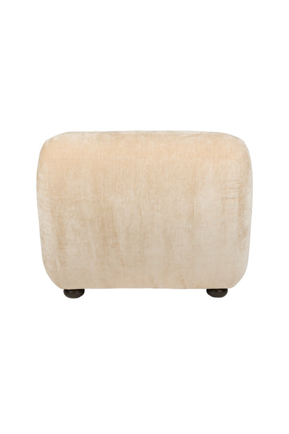 Lounge Chair Wyatt Velours Beige