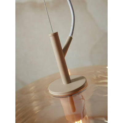 Hanglamp glas Verona geribbeld, amber by it's about RoMi