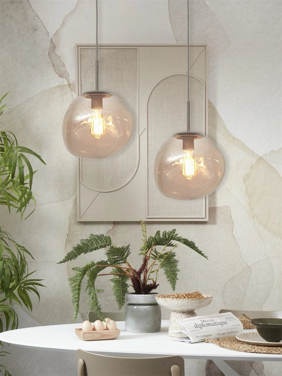 Hanglamp Helsinki - Bruin - 26x26x37.5cm by it's about RoMi