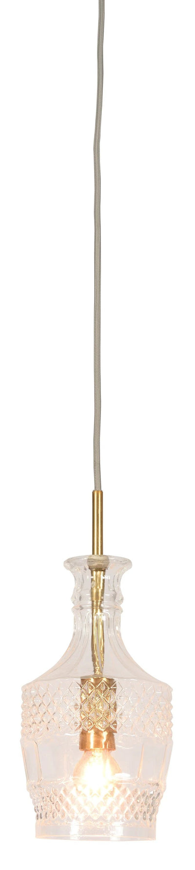 Pendellamp Brussel - Goud/Glas - Ø13cm by it's about RoMi