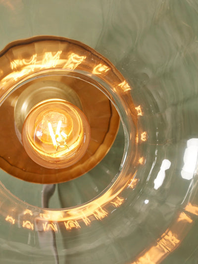 Goudkleurige plafondlamp Brussel van it's about RoMi met glazen kap, diameter 27 cm, geschikt voor moderne interieurverlichting.