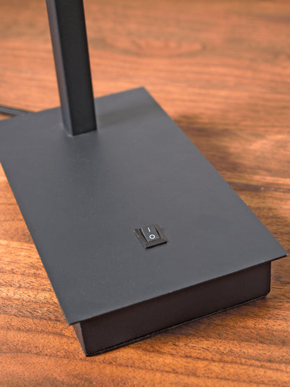 Tafellamp Boston - Zwart/Wit - 18x18x44cm - depauwwonen