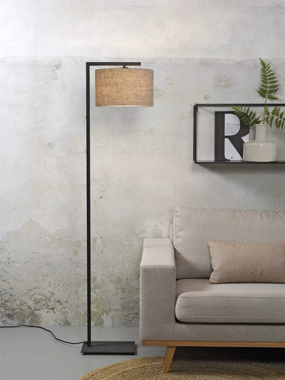 Vloerlamp Boston - Zwart/Taupe - 30x32x160cm by it's about RoMi