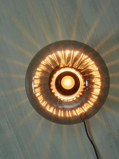 Antieke wandlamp Brussel in antracietkleur, diameter 27 cm, van het merk it's about RoMi, met een moderne metalen afwerking.