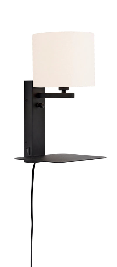 Wandlamp Florence - Wit/Zwart - 24x22x42cm by it's about RoMi