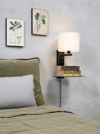 Wandlamp Florence - Wit/Zwart - 24x22x42cm by it's about RoMi