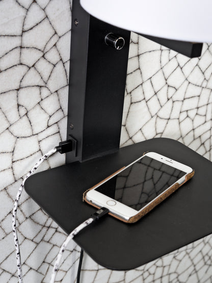 Wandlamp Florence - Zwart/Zwart - 24x22x42cm - depauwwonen