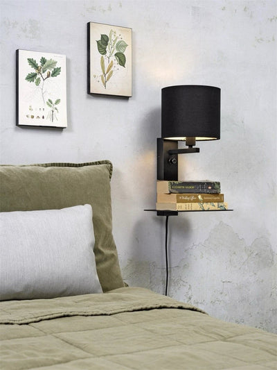 Wandlamp Florence - Zwart/Zwart - 24x22x42cm by it's about RoMi