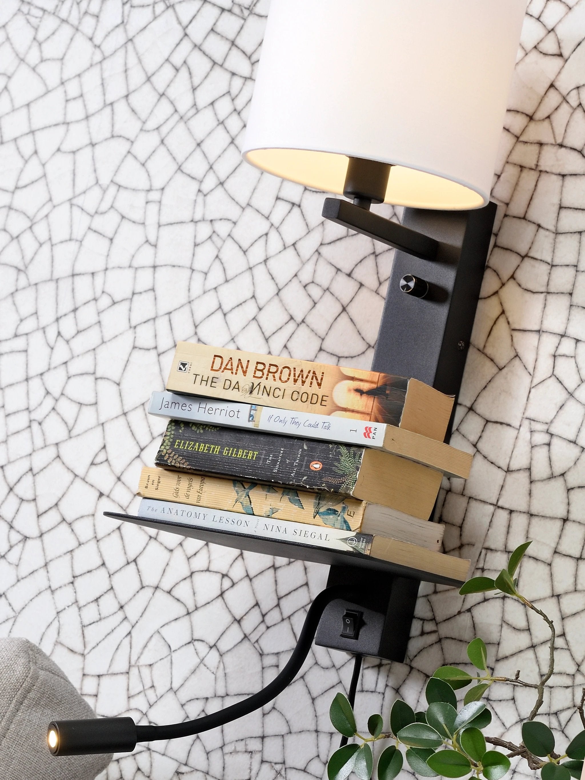 Wandlamp Florence - Zwart/Zwart - 24x22x52cm by it's about RoMi