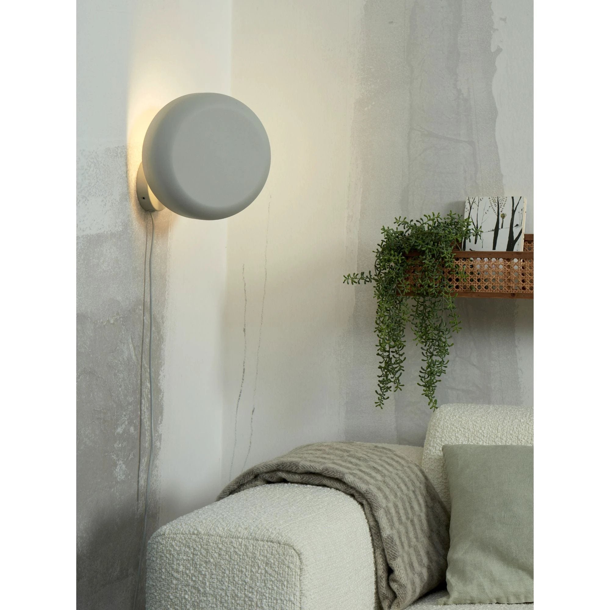 Wandlamp Porto - Grijs - Ø25cm by it's about RoMi