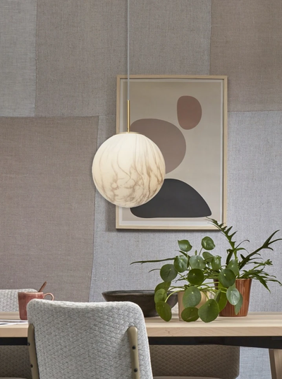 Hanglamp glas/ijzer Carrara Ø28 - L by it's about RoMi