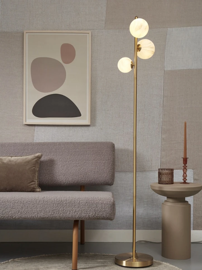 Vloerlamp glas/ijzer Carrara 3-bol by it's about RoMi