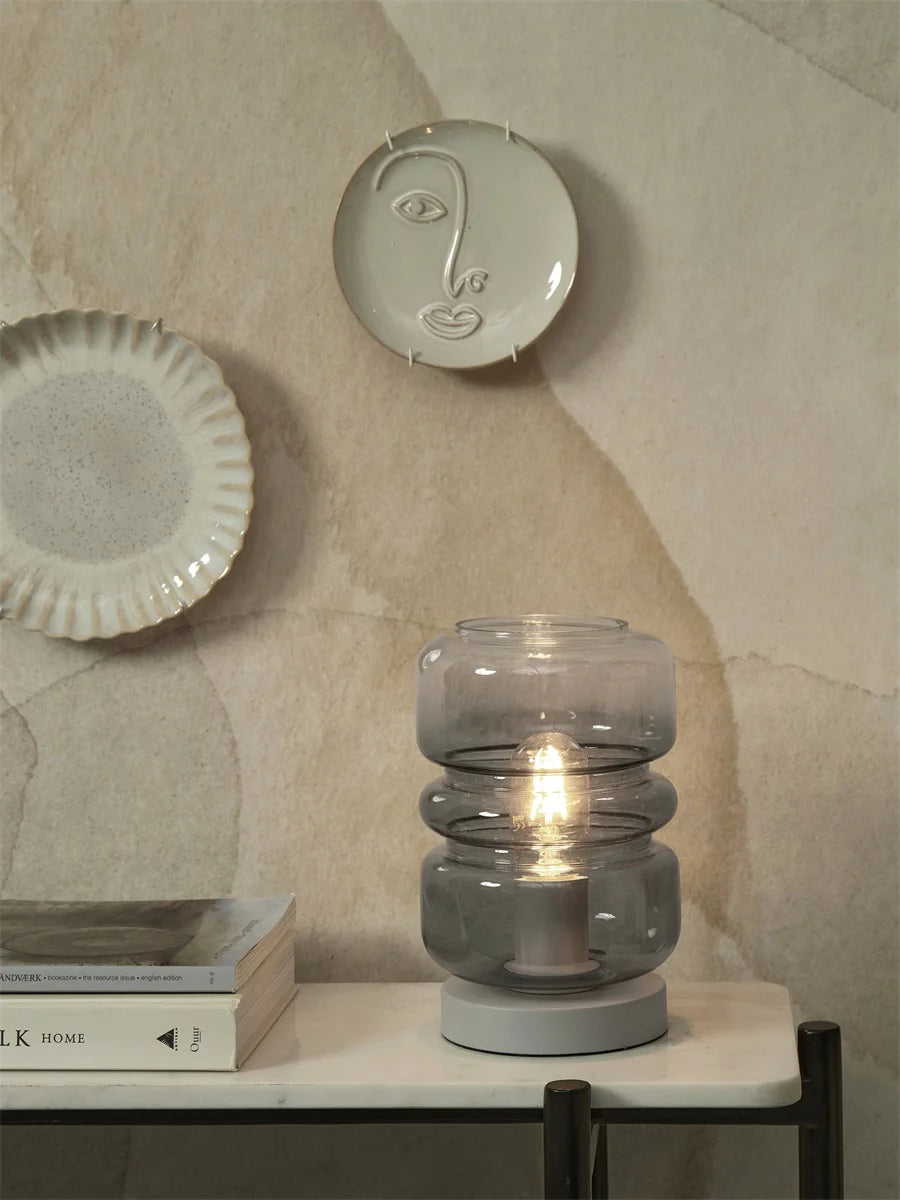 Tafellamp Verona - Grijs - 15x15x23cm - depauwwonen