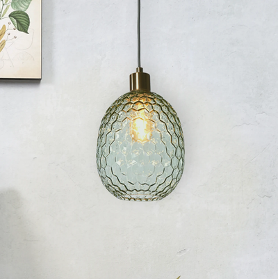 Hanglamp glas Venice ovaal - groen by it's about RoMi