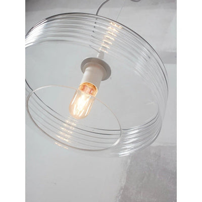 Hanglamp glas Verona geribbeld - helder by it's about RoMi