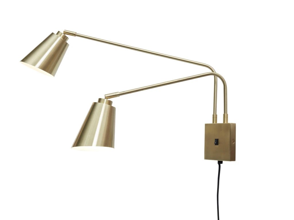 Wandlamp Bremen - Goud - 130x60x49cm - 2L by it's about RoMi