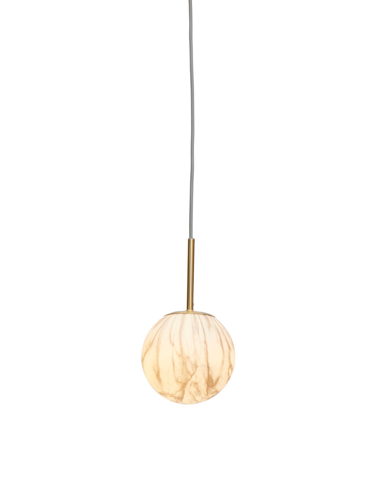 Hanglamp Carrara - Goud/Wit - Ø16cm - depauwwonen