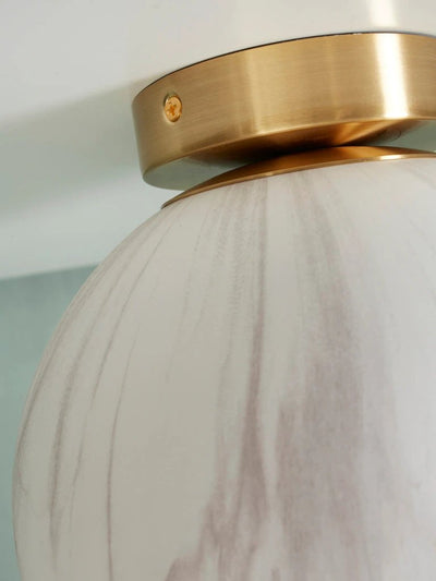 Plafonniere Carrara - Goud/Wit - Ø22cm by it's about RoMi