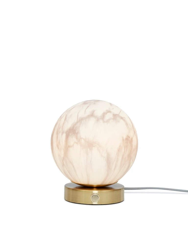 Tafellamp Carrara - Wit/Goud - Ø16cm by it's about RoMi