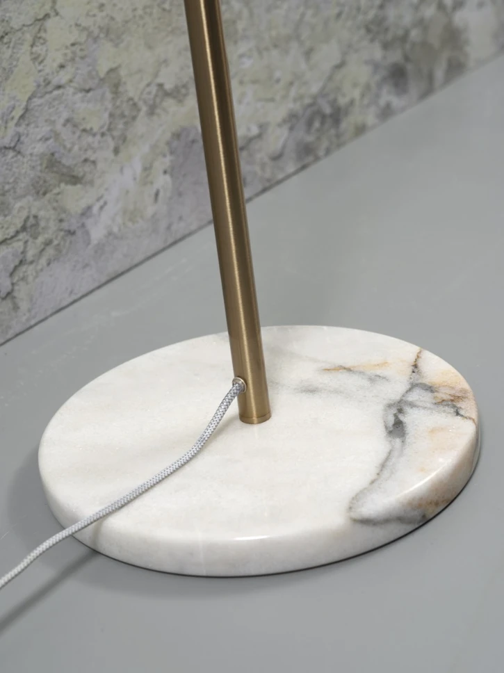 Vloerlamp Toulouse - Goud/Marmer - Ø40cm by it's about RoMi
