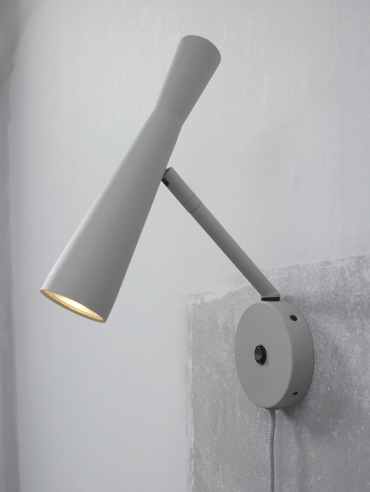 Wandlamp Bordeaux - Grijs - 10.5x26x34.5cm - depauwwonen