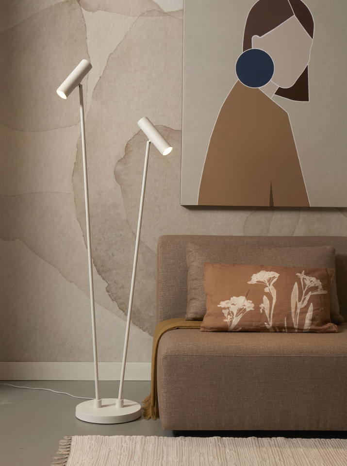 Vloerlamp Havana - Wit - 30x30x162cm - depauwwonen