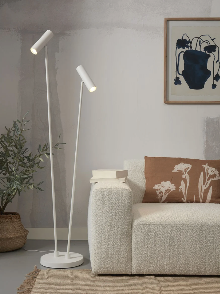 Vloerlamp Havana - Wit - 30x30x162cm - depauwwonen
