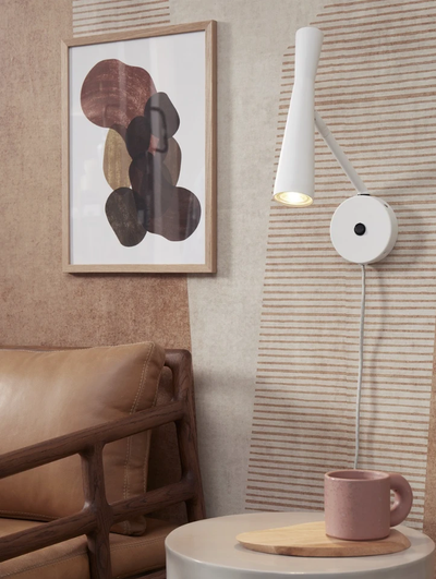 Wandlamp Bordeaux - Wit - 10.5x26x34.5cm by it's about RoMi